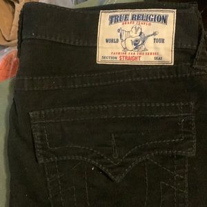 True religion corduroy shorts 36